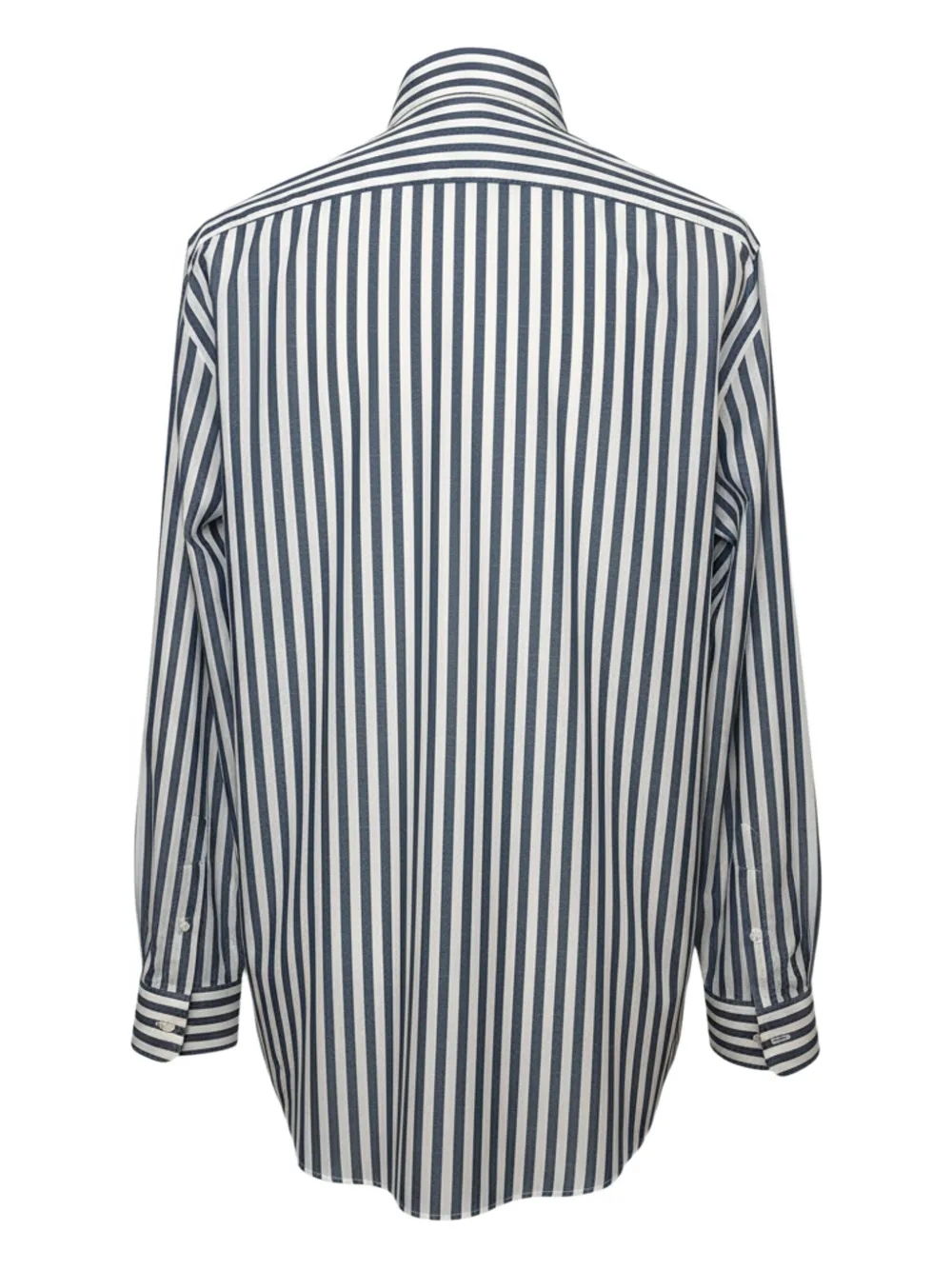 Brunello Cucinelli striped pocket shirt - Blauw