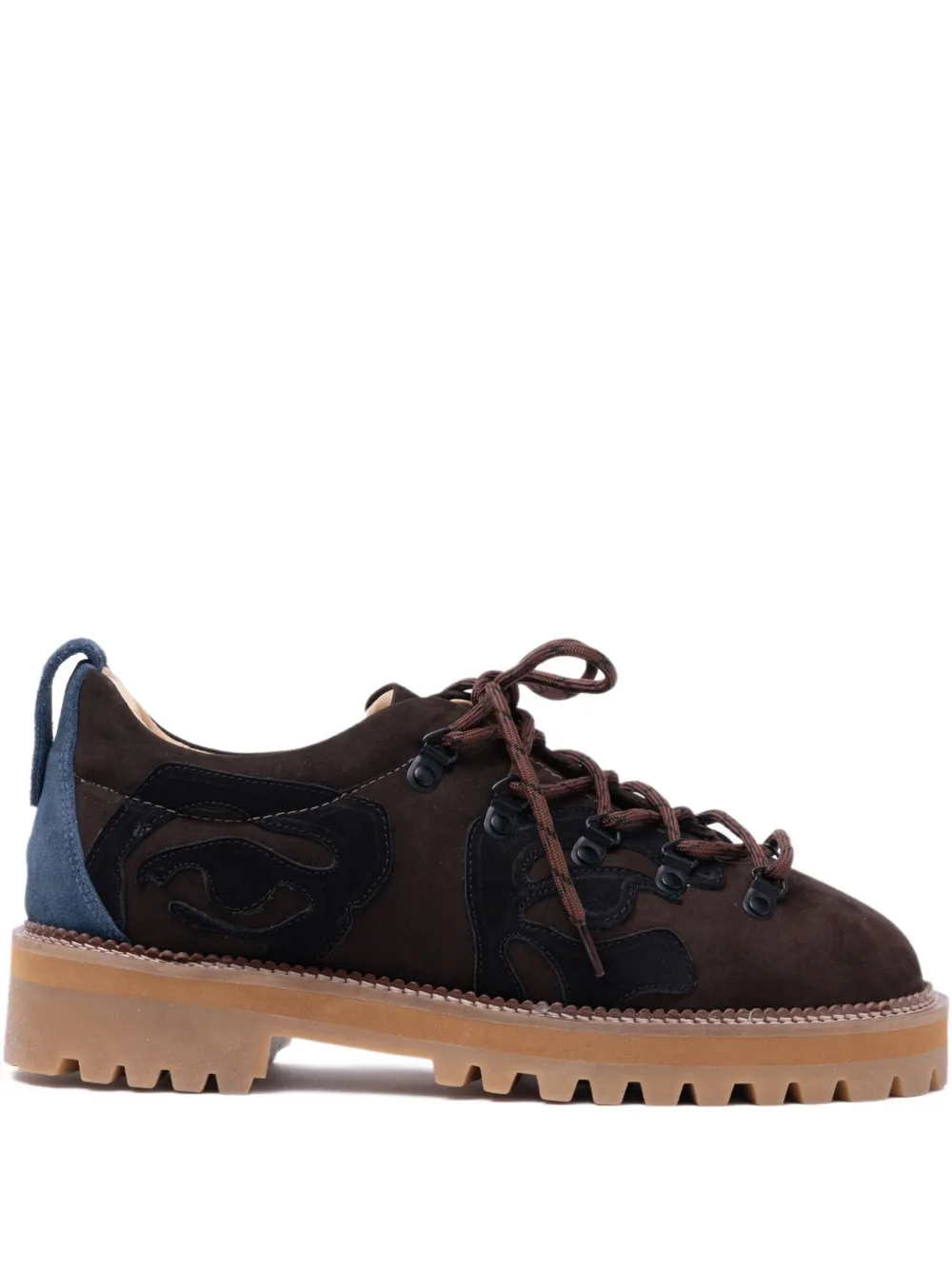 KidSuper Patchwork Eye hiking shoes Brown