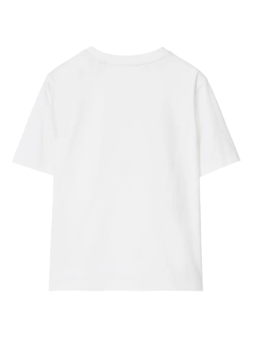 Burberry Kids Duck katoenen T-shirt Wit