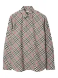 Burberry checked cotton shirt - Grey
