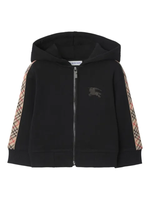Burberry Kids سويت شيرت قطن بسحاب