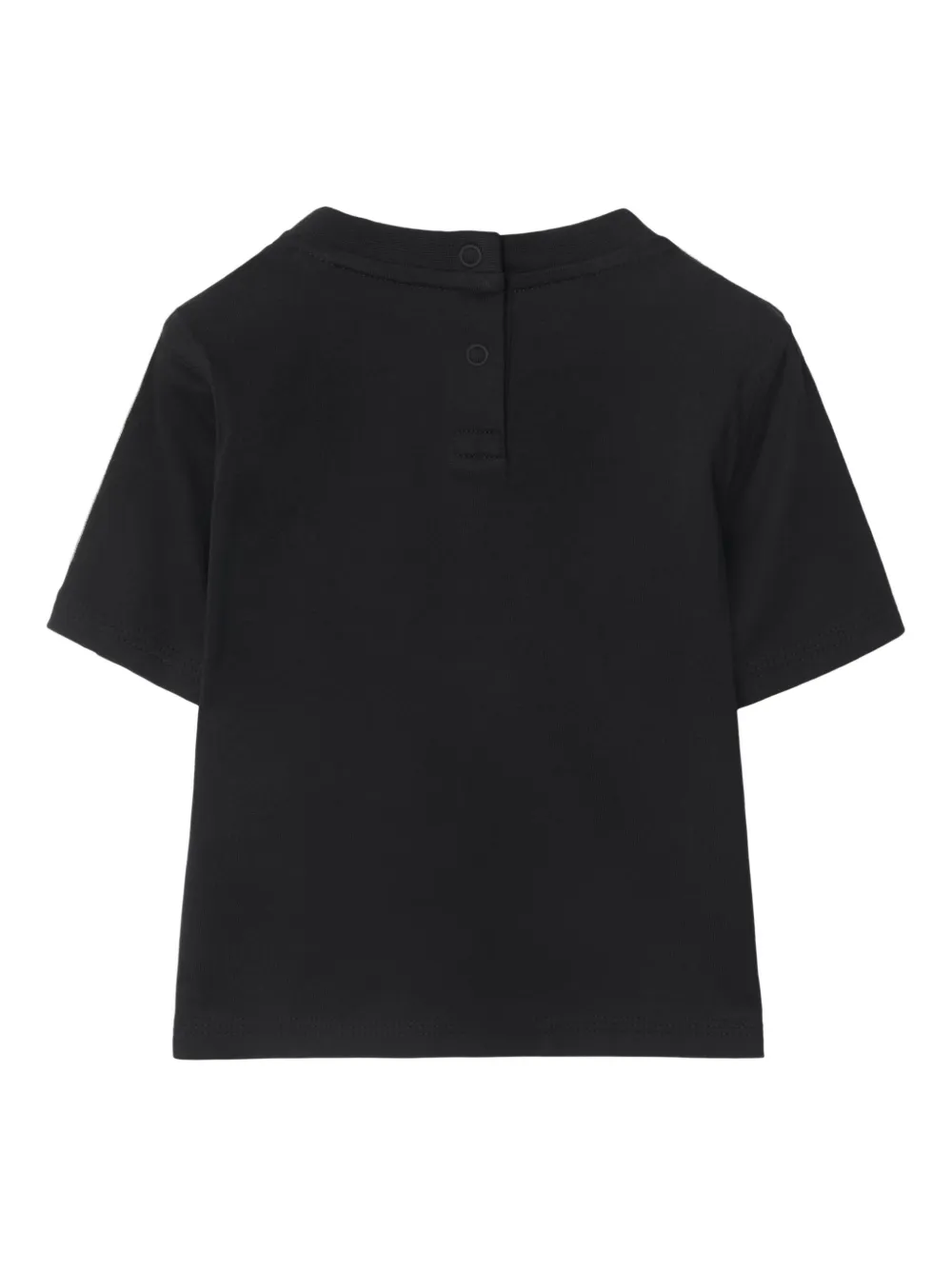 Burberry Kids Katoenen T-shirt Zwart