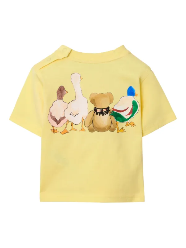 Burberry Kids Thomas Bear And Friends Cotton t-shirt | Yellow
