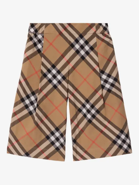 Burberry Kids pantalon ample à carreaux