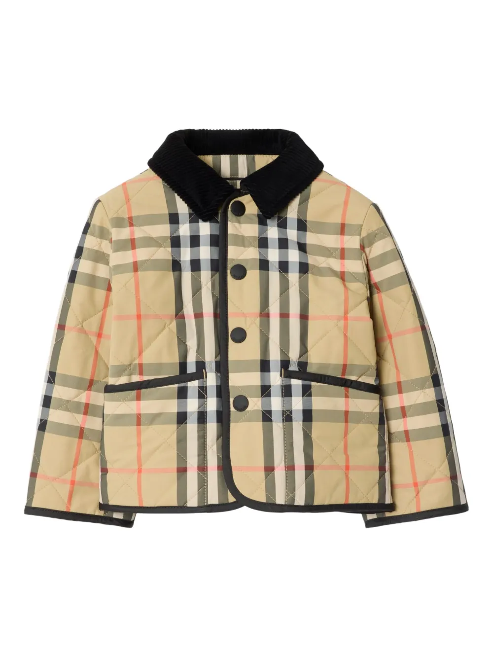 Burberry Babies' Check Quilted Jacket