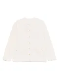 agnès b. crew-neck cardigan - Neutrals
