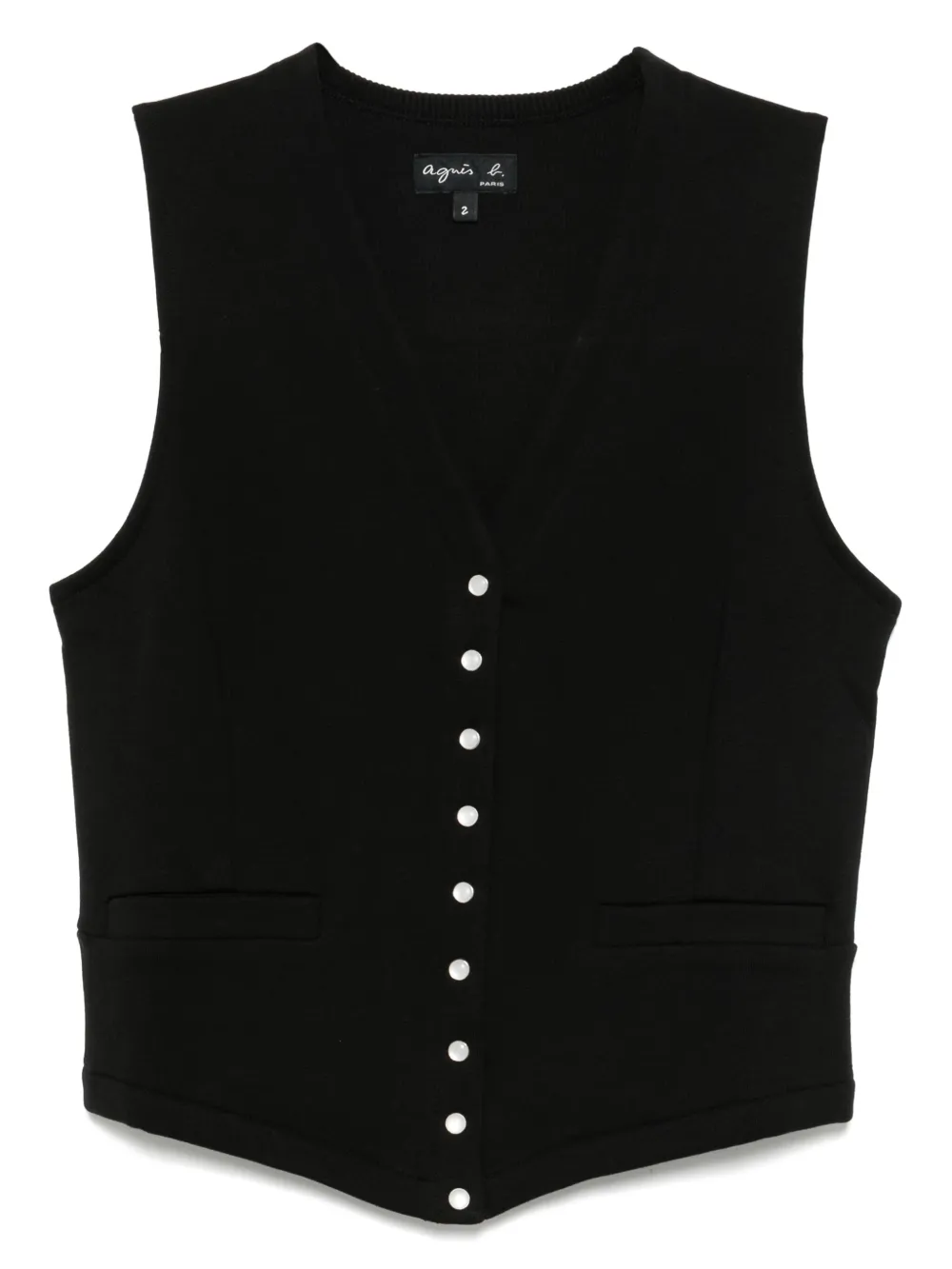 agnès b.  sanp vest | Black | Image 1