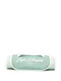 CAFÉ KITSUNÉ checkerboard picnic blanket - Green