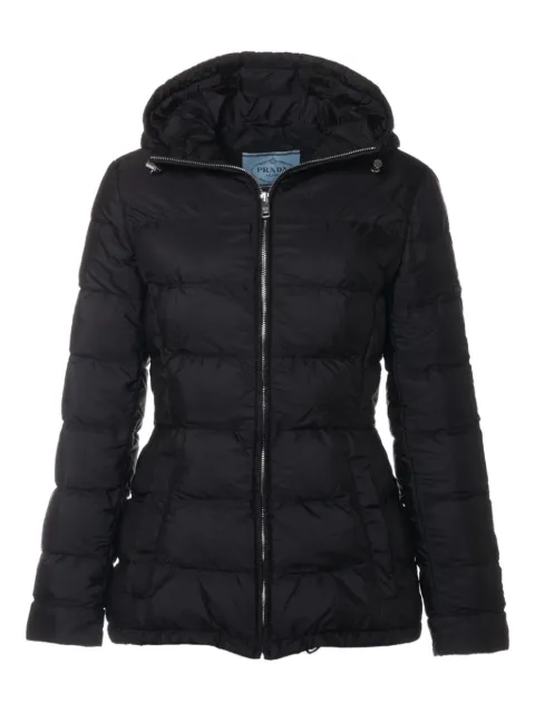 Prada Pre-Owned abrigo capitonado con capucha