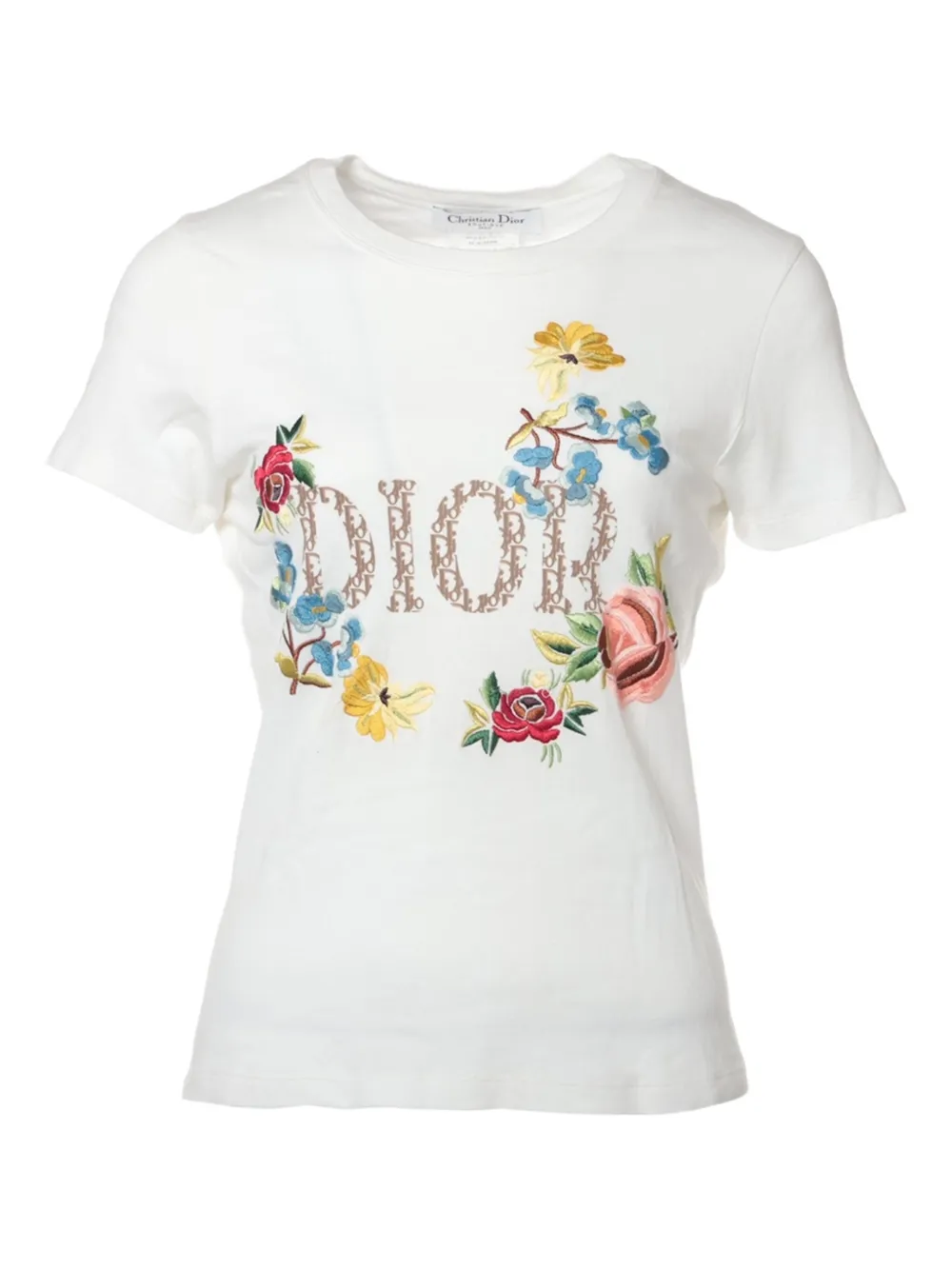 Pre-owned Dior Embroidered T-shirt