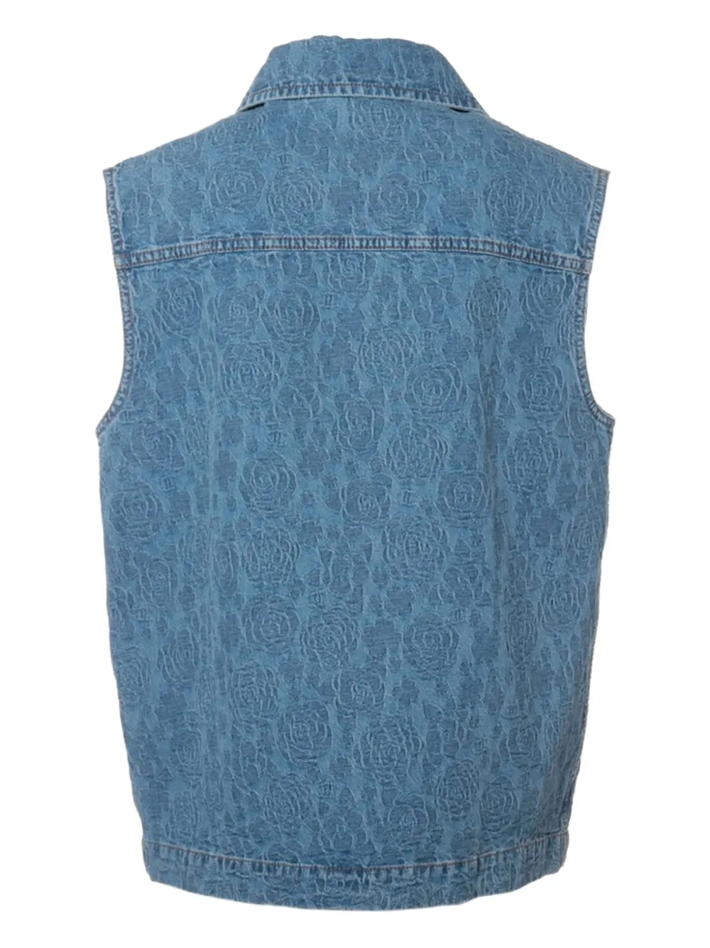 CHANEL Pre-Owned Camellia denim vest | Image 2