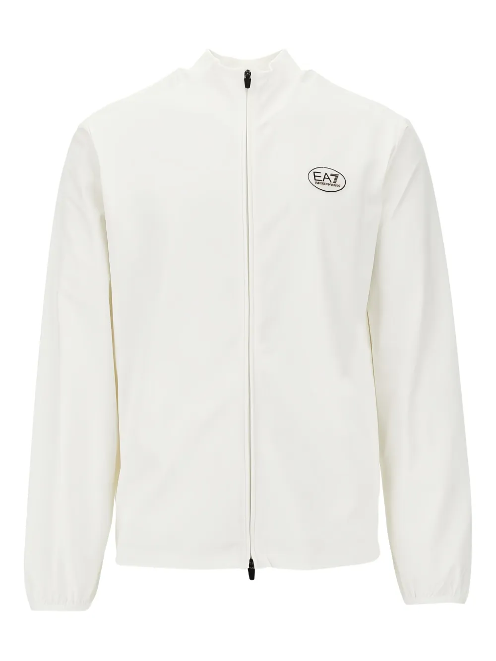 Ea7 Emporio Armani ジップアップ ジャケット - ホワイト Ea7 Emporio Armani ジップアップ ジャケット - ホワイト