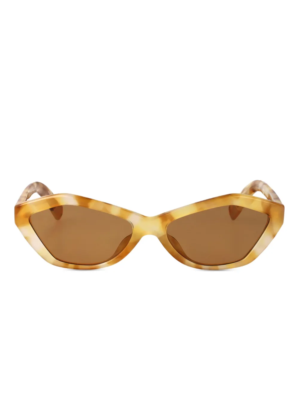 Jacquemus Le Bambino zonnebril Bruin