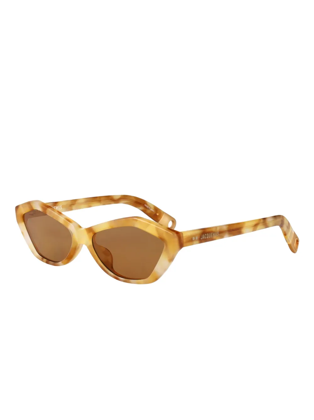 Jacquemus Le Bambino zonnebril - Bruin