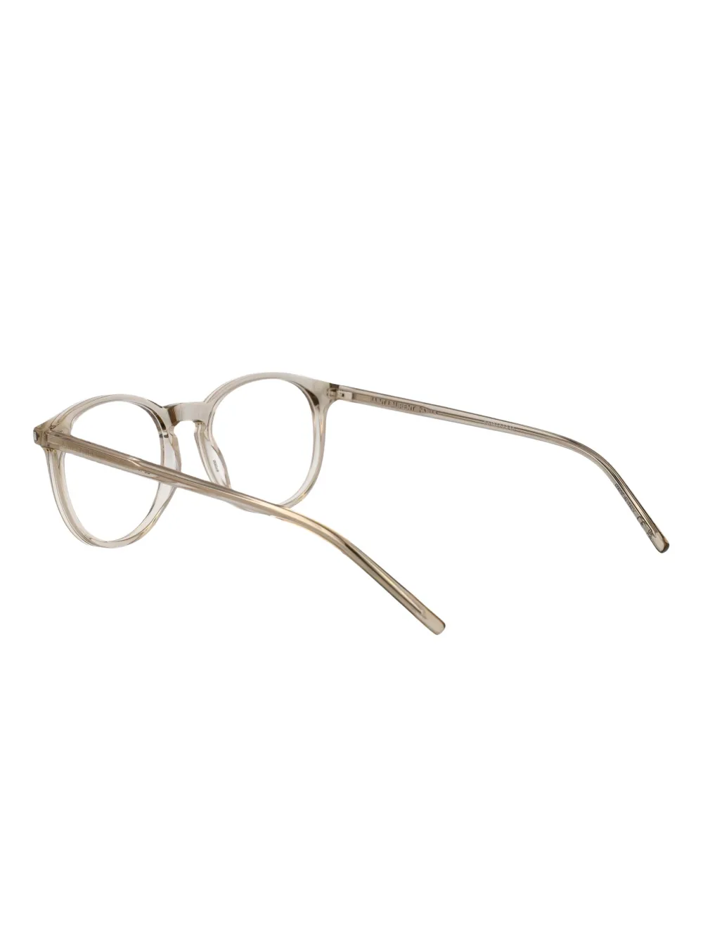 Saint Laurent Eyewear Bril met rond montuur Beige