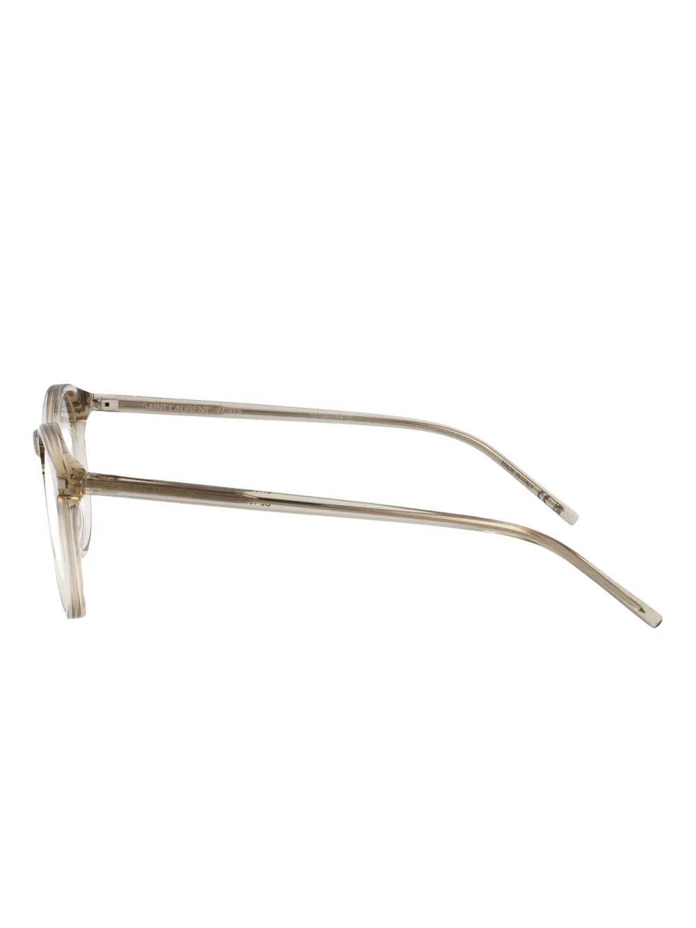 Saint Laurent Eyewear Bril met rond montuur Beige