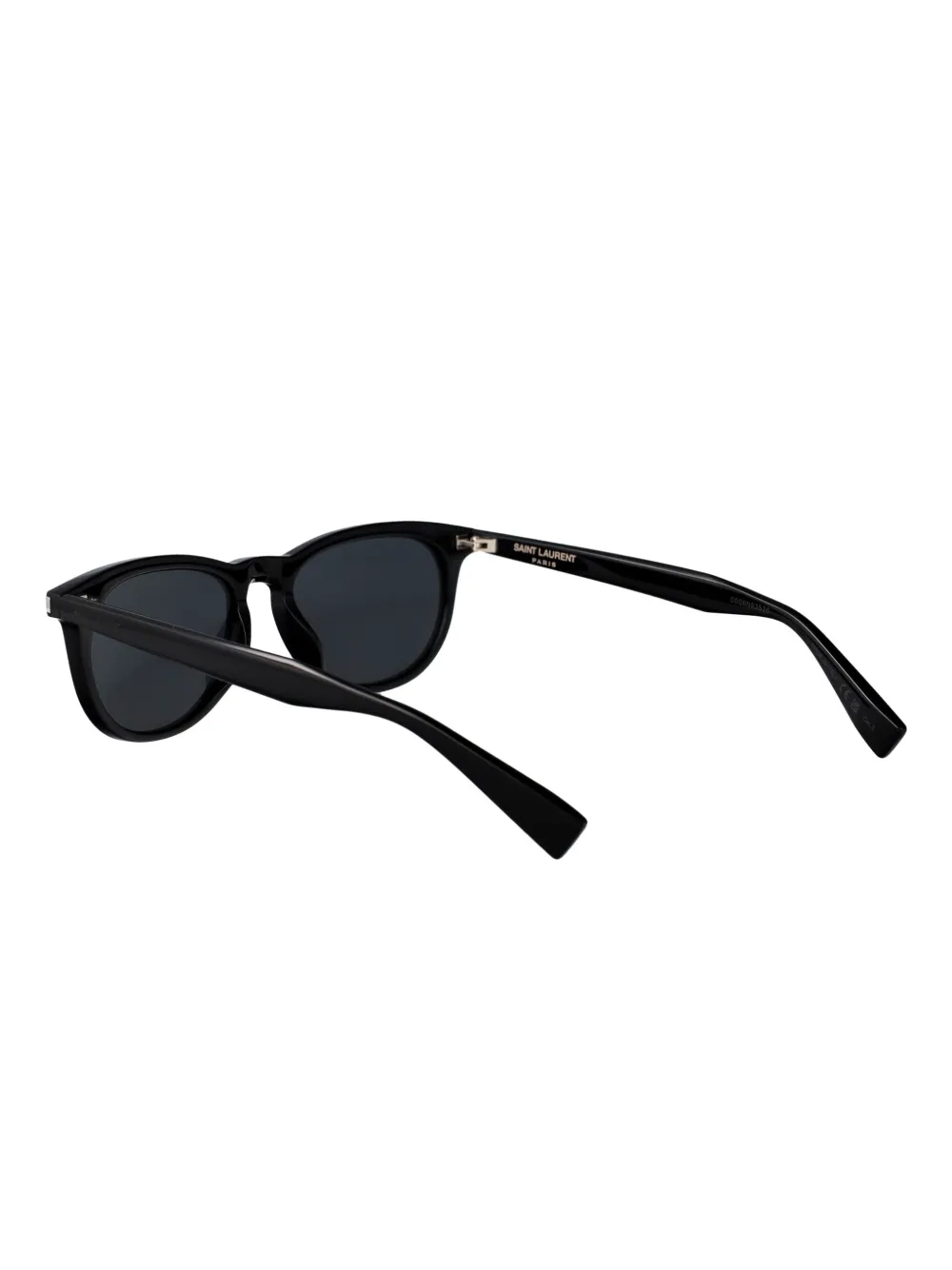 Saint Laurent Eyewear Zonnebril met ovalen montuur Zwart
