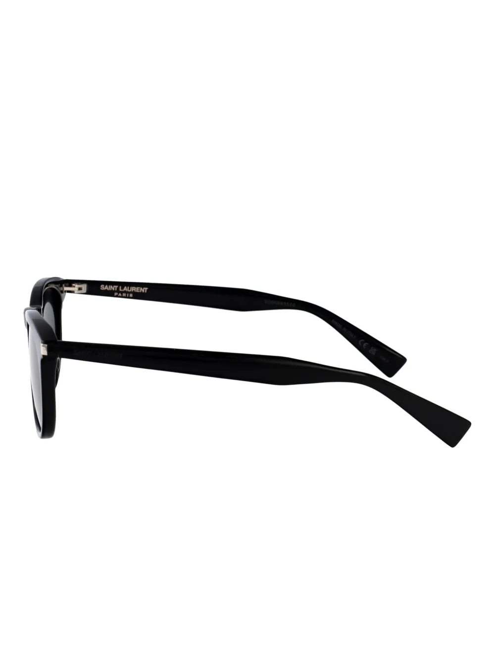 Saint Laurent Eyewear Zonnebril met ovalen montuur Zwart