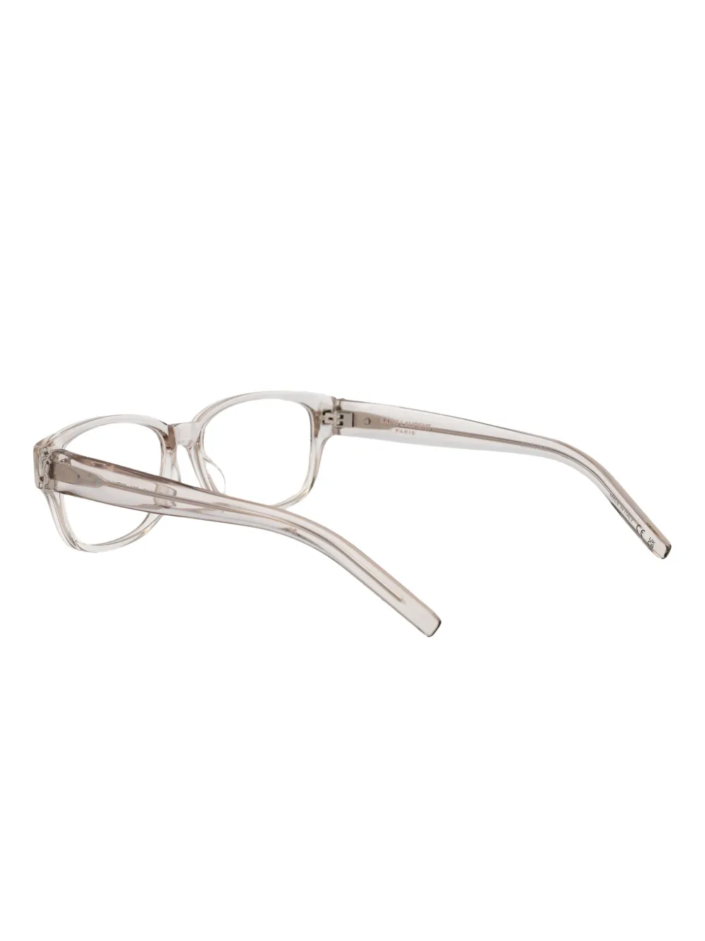 Saint Laurent Eyewear Bril met rechthoekig montuur Beige
