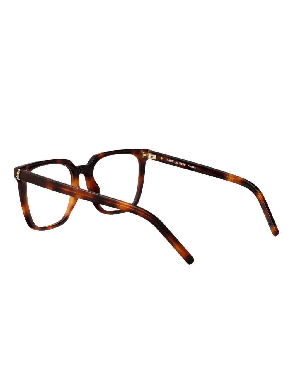 Saint Laurent Eyewear Bril met vierkant montuur Bruin