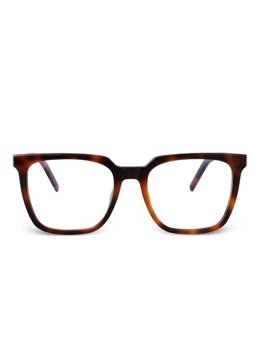 Saint Laurent Eyewear square-frame glasses | Brown | Image 1