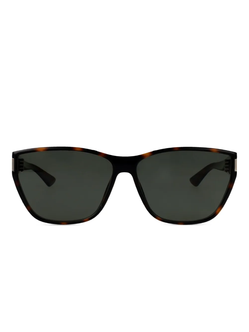 Saint Laurent Eyewear Zonnebril met schildpadschild-design Bruin