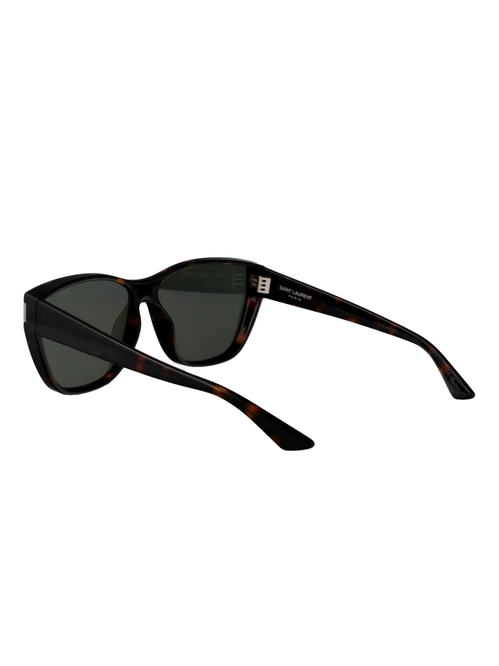 Saint Laurent Eyewear Zonnebril met schildpadschild-design Bruin