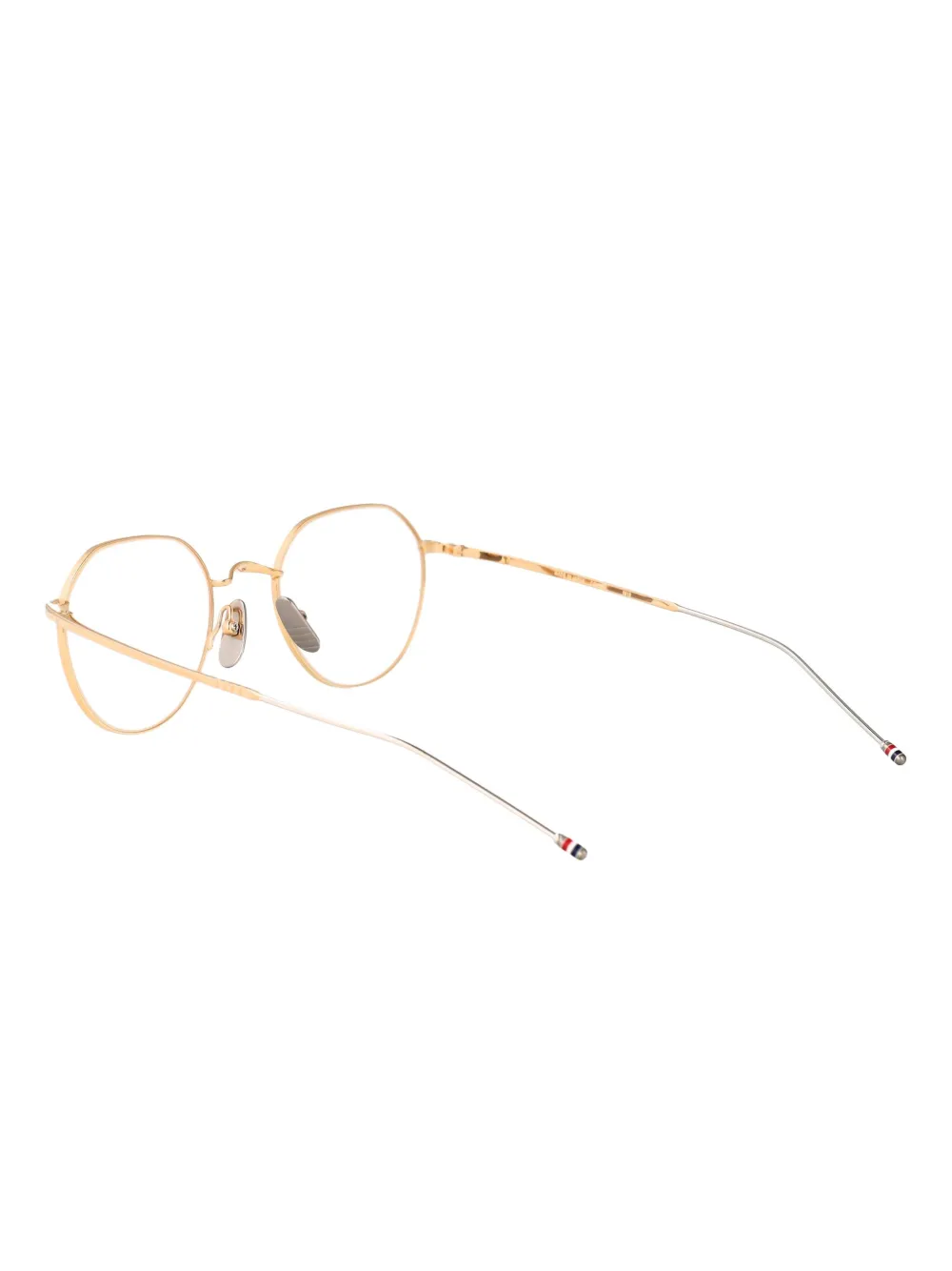Thom Browne Eyewear Bril met rond montuur Goud