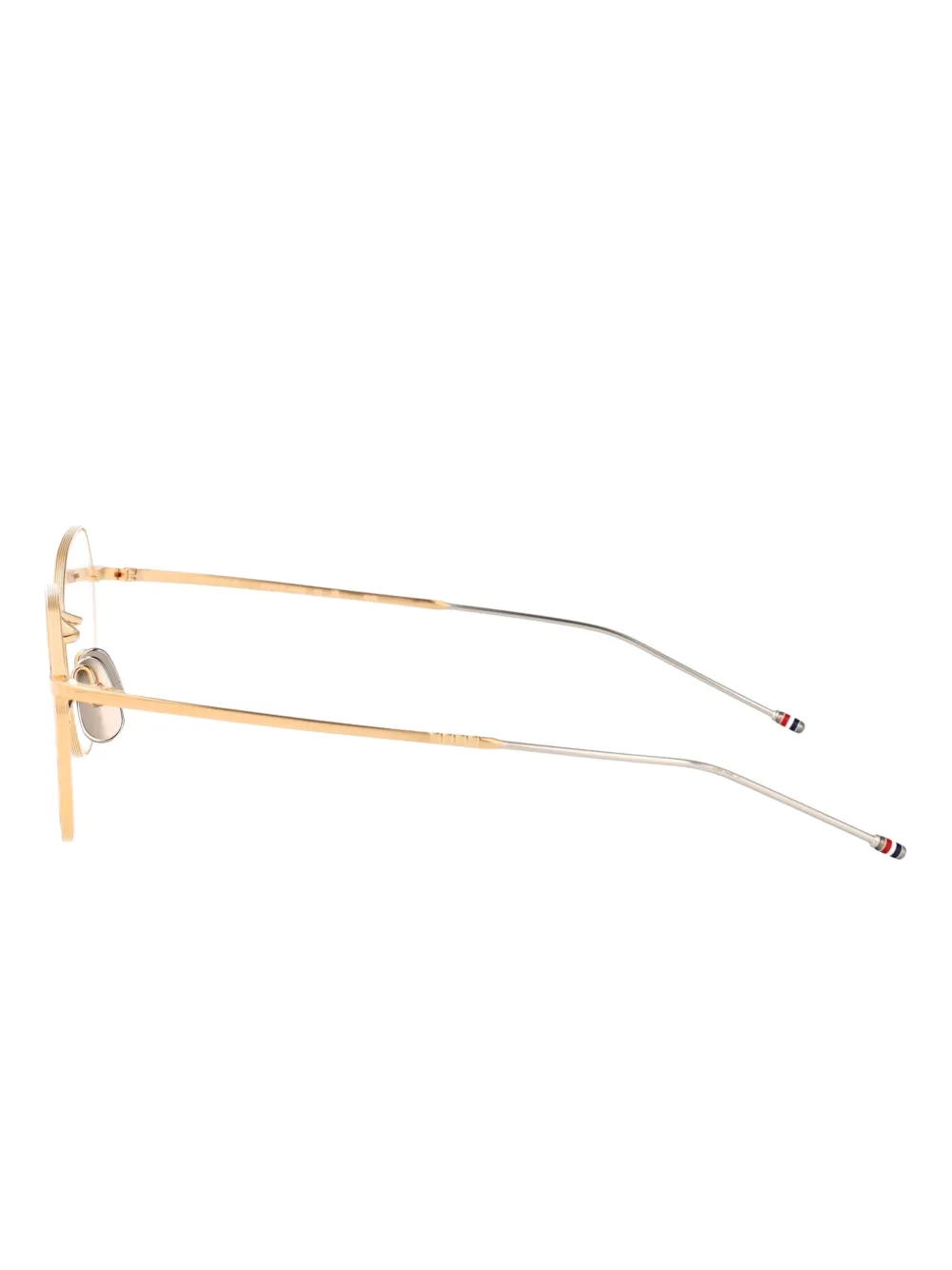Thom Browne Eyewear Bril met rond montuur Goud