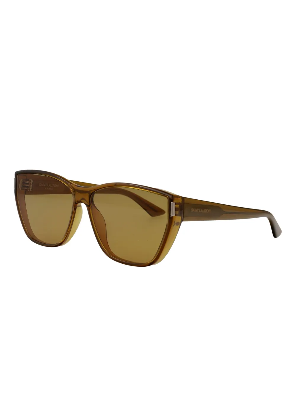 Saint Laurent Eyewear Zonnebril met oversized montuur - Bruin