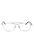 Saint Laurent Eyewear rectangle-frame glasses - Gold