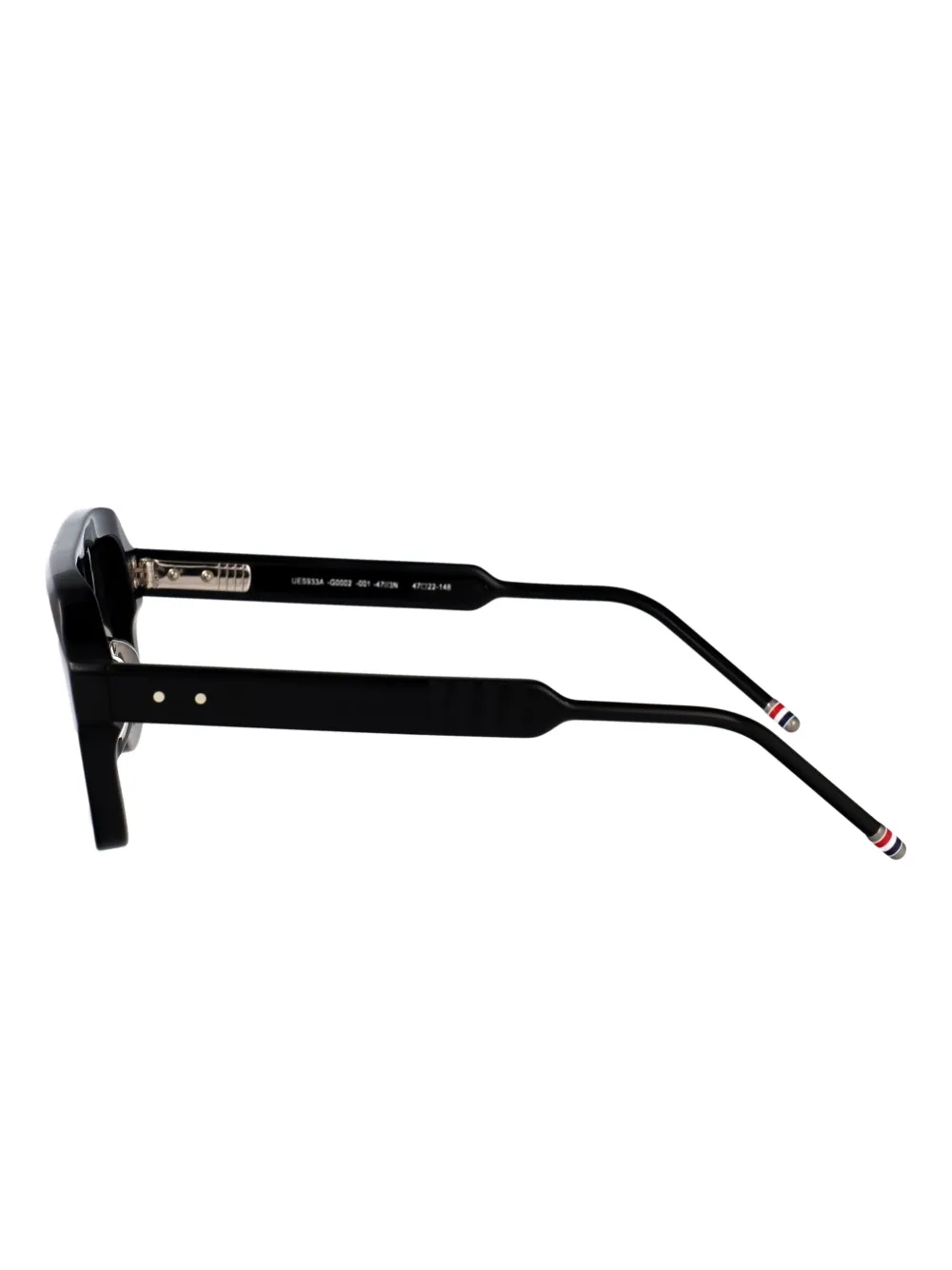 Thom Browne Eyewear Zonnebril met dubbele neusbrug Zwart