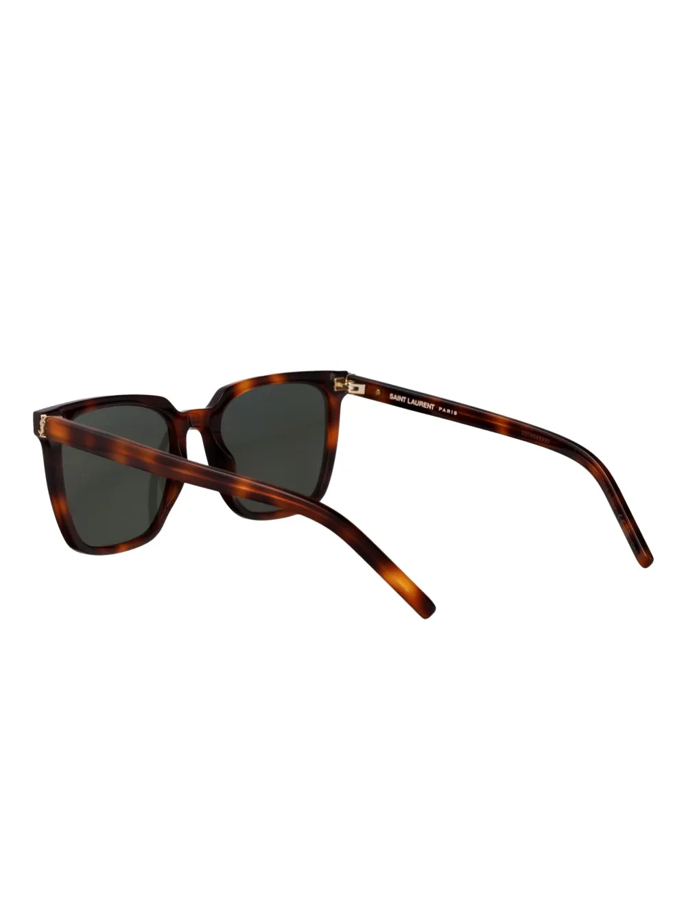 Saint Laurent Eyewear Zonnebril met schildpadschild-design Bruin