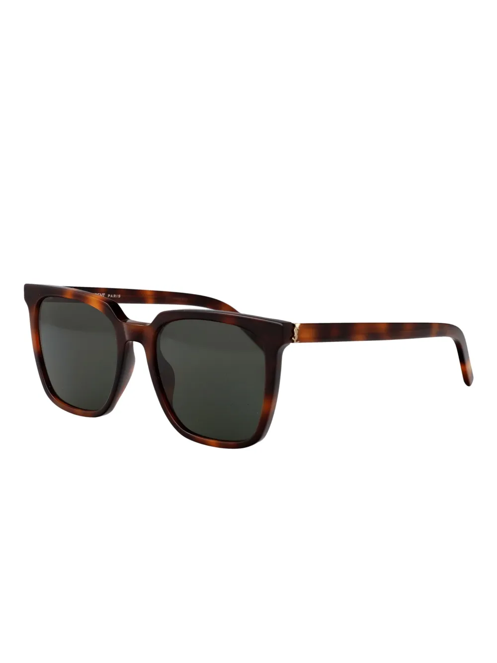 Saint Laurent Eyewear Zonnebril met schildpadschild-design - Bruin