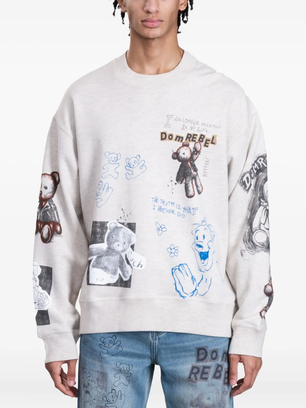 DOMREBEL Stuffy sweatshirt - ニュートラル DOMREBEL Stuffy sweatshirt - ニュートラル