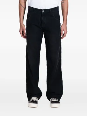 【関税＆送料込み】Palm Angels Wide Trousers Palm Angels - Wide-Leg Logo-Embroidered Shell Cargo Trousers