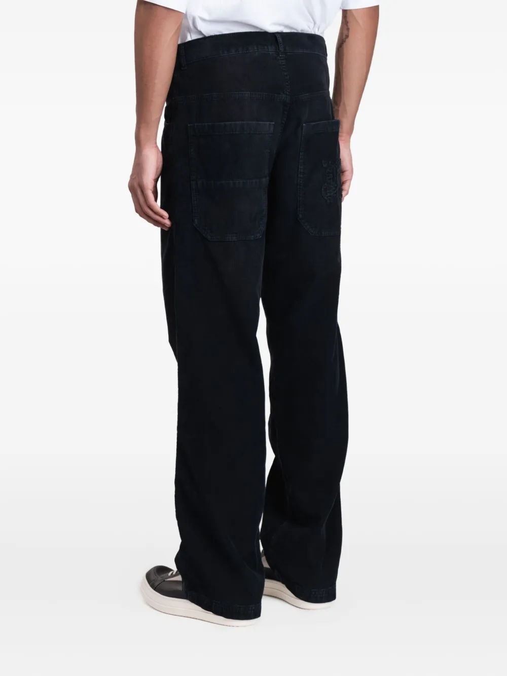 Palm Angels Ribfluwelen broek Zwart