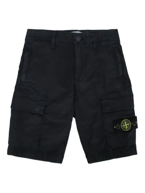 Stone Island Junior bermudas con distintivo Compass