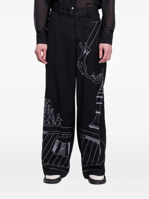 KidSuper pantalones Circus Sketch