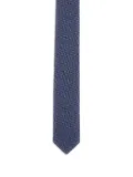 Corneliani embroidered patterned tie - Blue