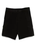 James Perse woven cotton terry cargo shorts - Black