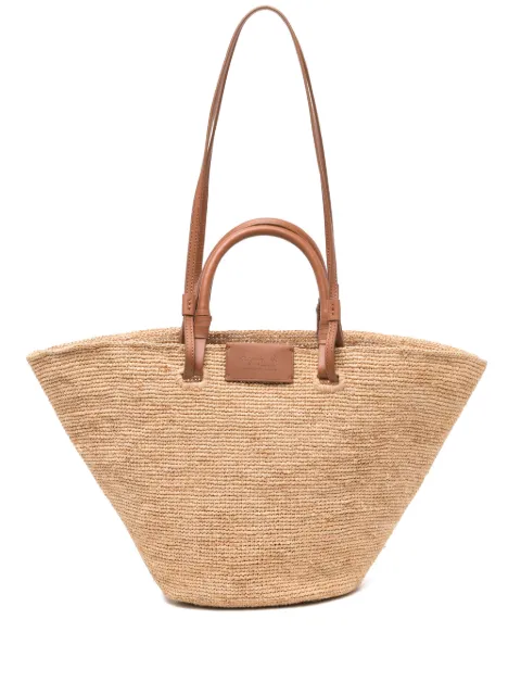 agnès b.  raffia tote bag