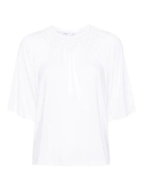 agnès b.  smocking details top