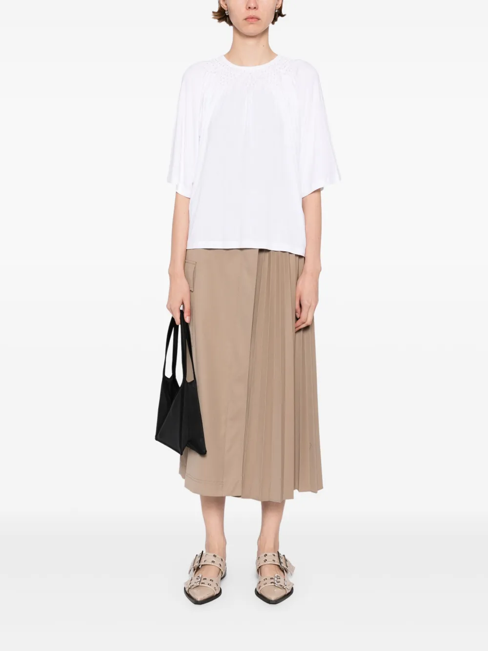 agnès b.  smocking details top | T-Shirts & Jersey Shirts | Image 2