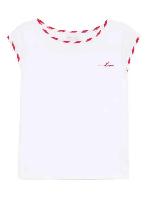 agnès b.  logo-embroidered vest