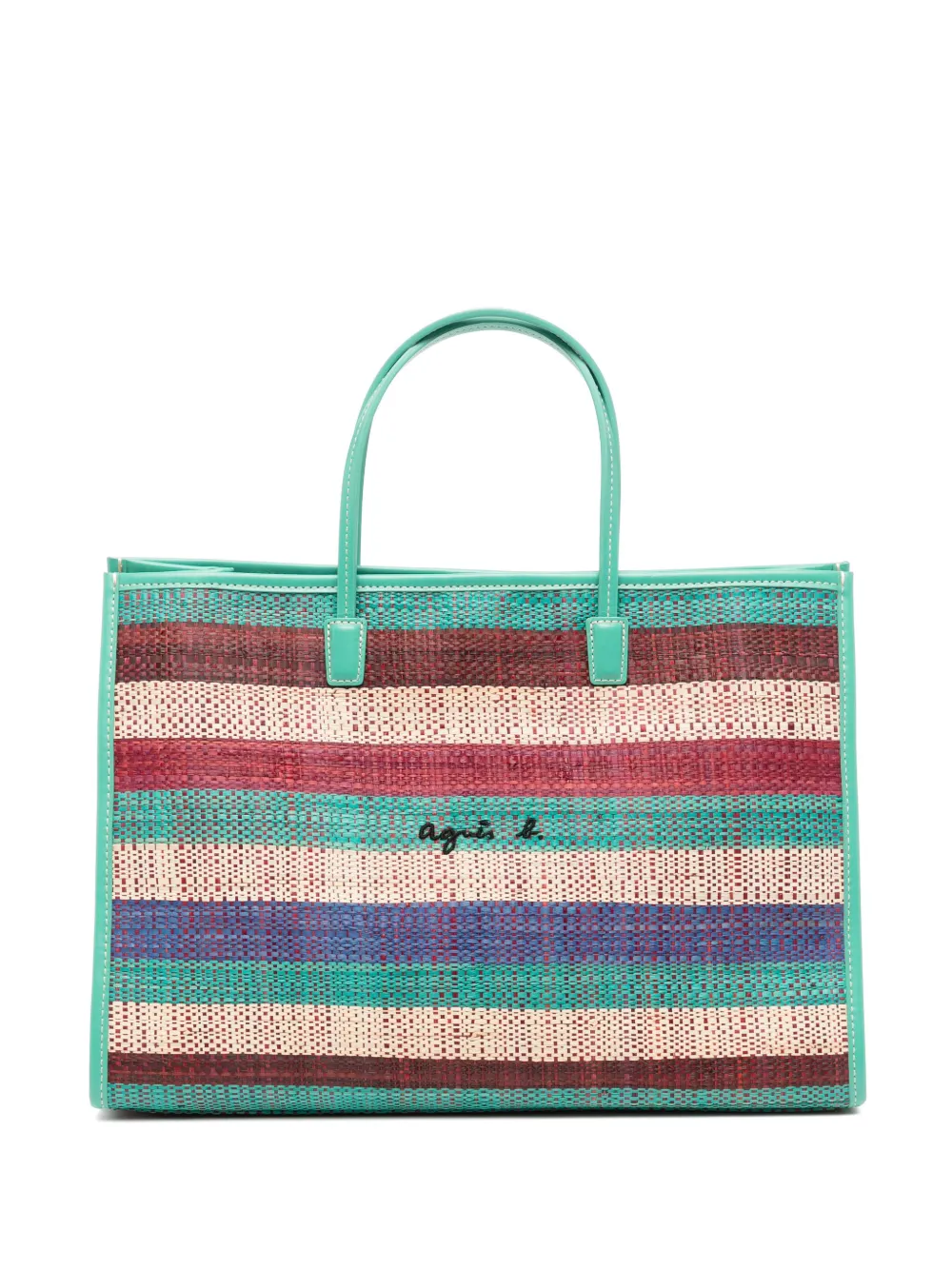 Agnès B. Raffia Tote Bag