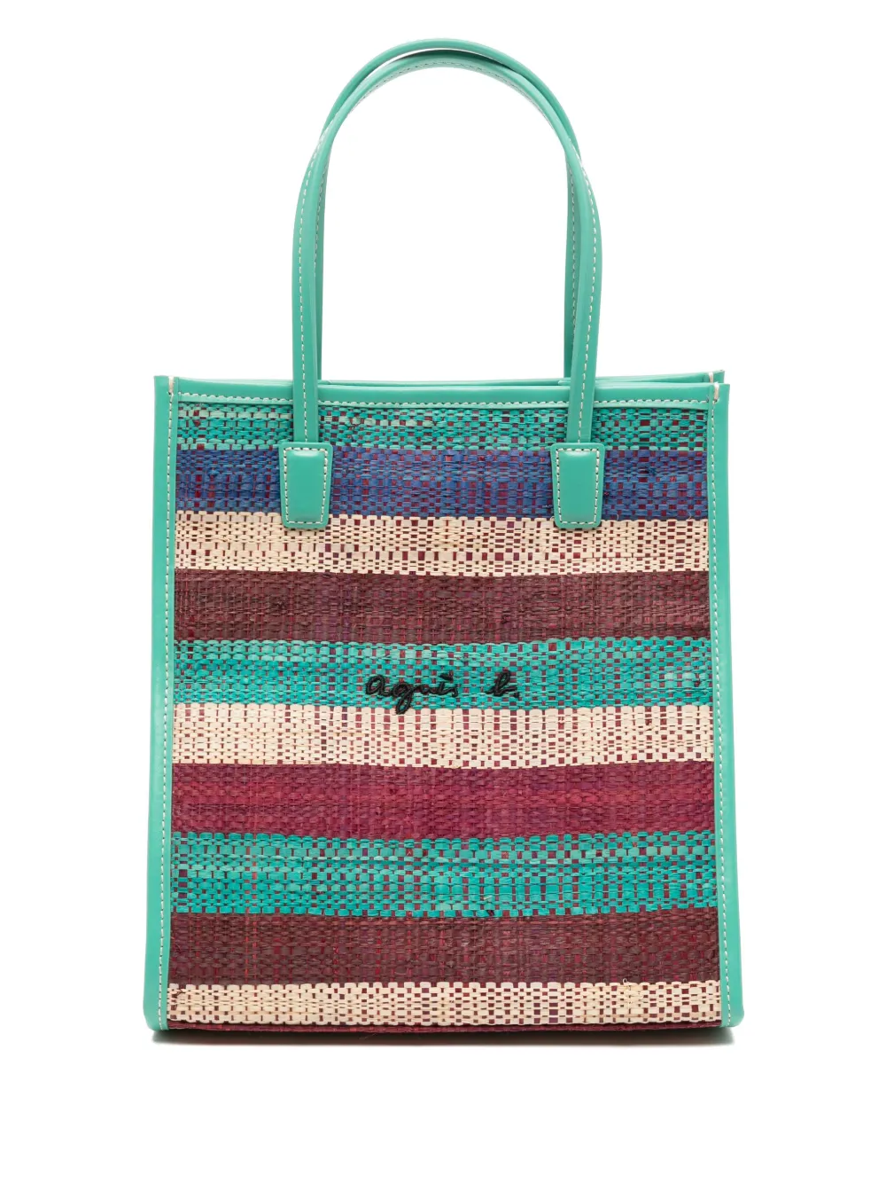 Agnès B. Raffia Tote Bag