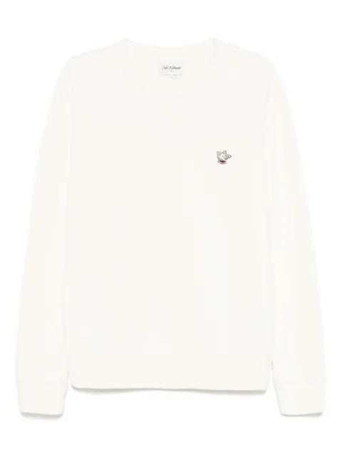 CAFÉ KITSUNÉ Barista Fox-patch sweatshirt