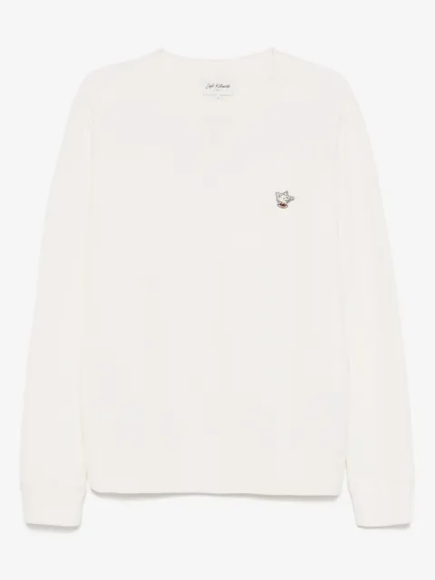 CAFÉ KITSUNÉ barista fox-patch sweatshirt