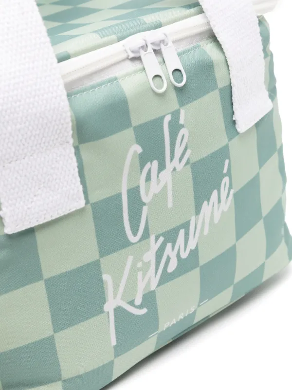 CAFE KITSUNE ストレージボックス CAFÉ KITSUNÉ Checkerboard Cooler Bag | Green | FARFETCH